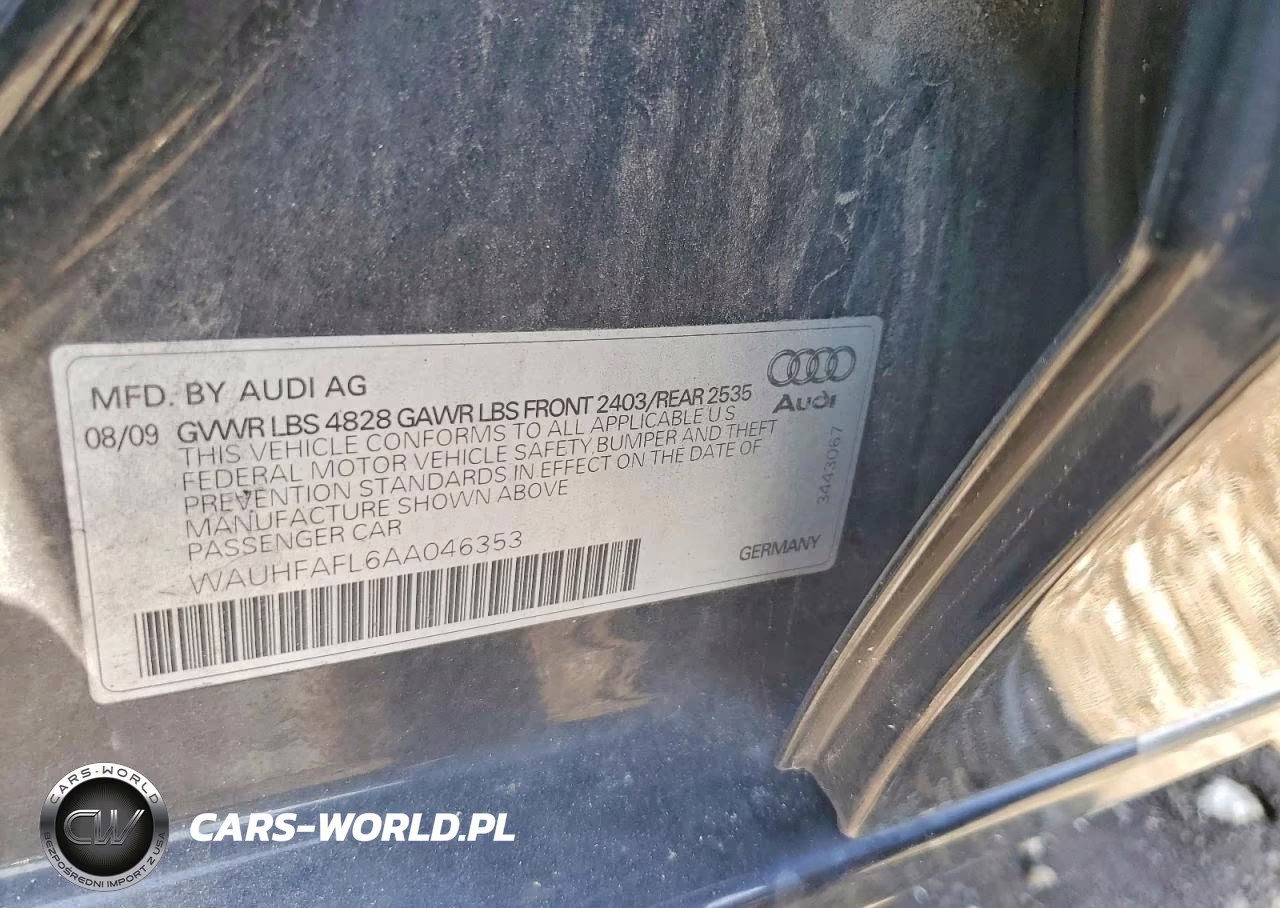 2010 Audi A4 Premium Plus VIN:WAUHFAFL6AA046353 - 12