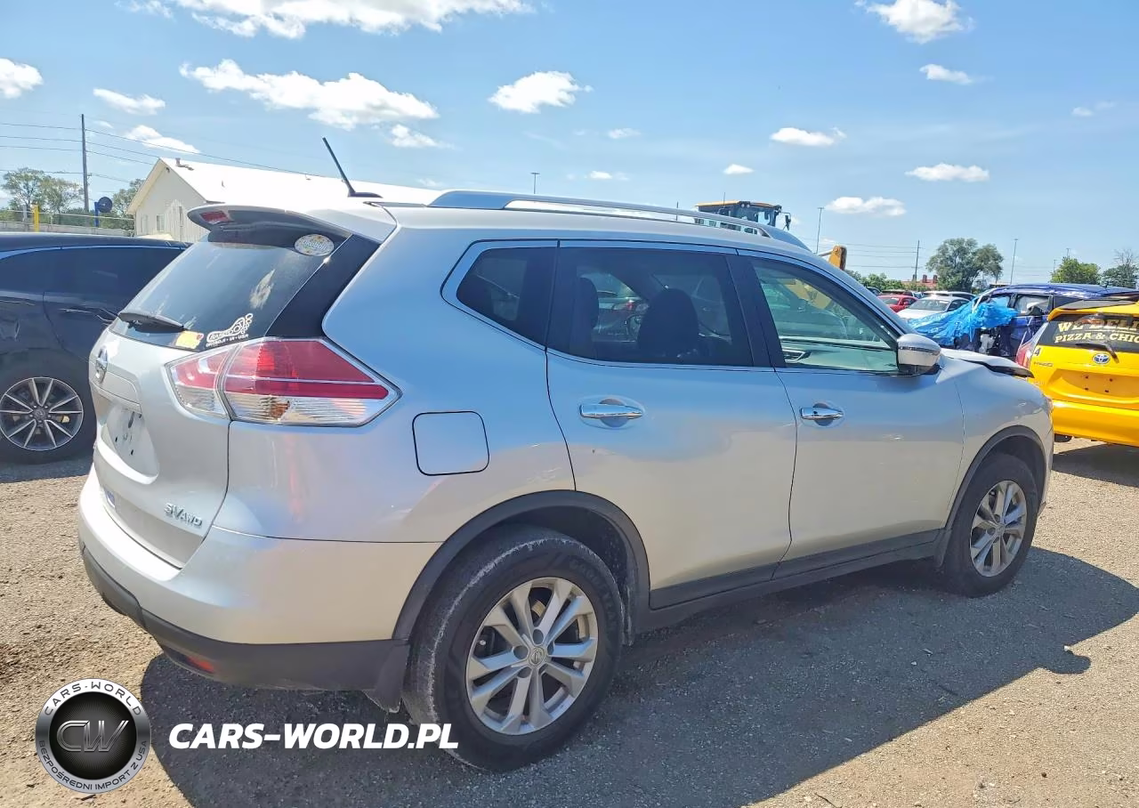 2016 Nissan Rogue Sv VIN:KNMAT2MV7GP629611 - 3