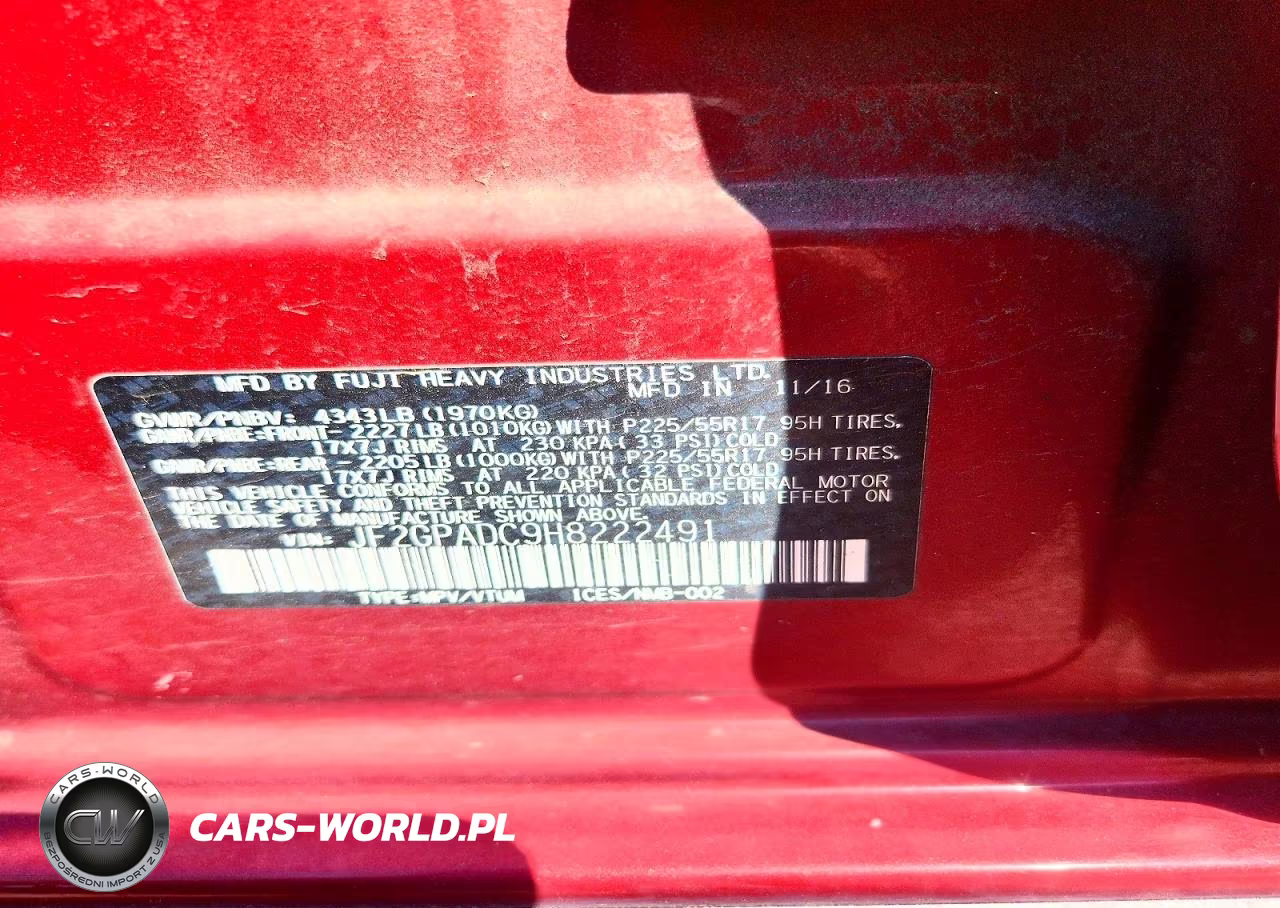 2017 Subaru Crosstrek Premium VIN:JF2GPADC9H8222491 - 13