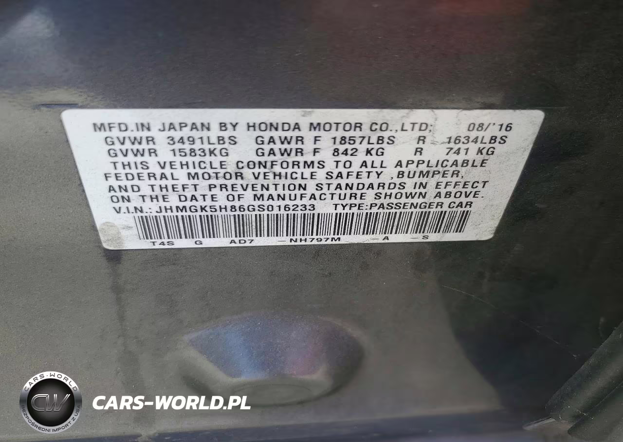 2016 Honda Fit Ex VIN:JHMGK5H86GS016233 - 13