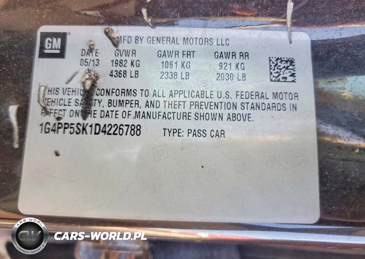 2013 Buick Verano VIN:1G4PP5SK1D4226788 - 13