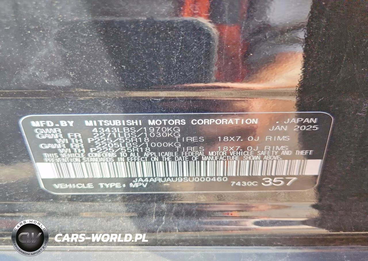 2025 Mitsubishi Outlander Sport S VIN:JA4ARUAU9SU000460 - 13