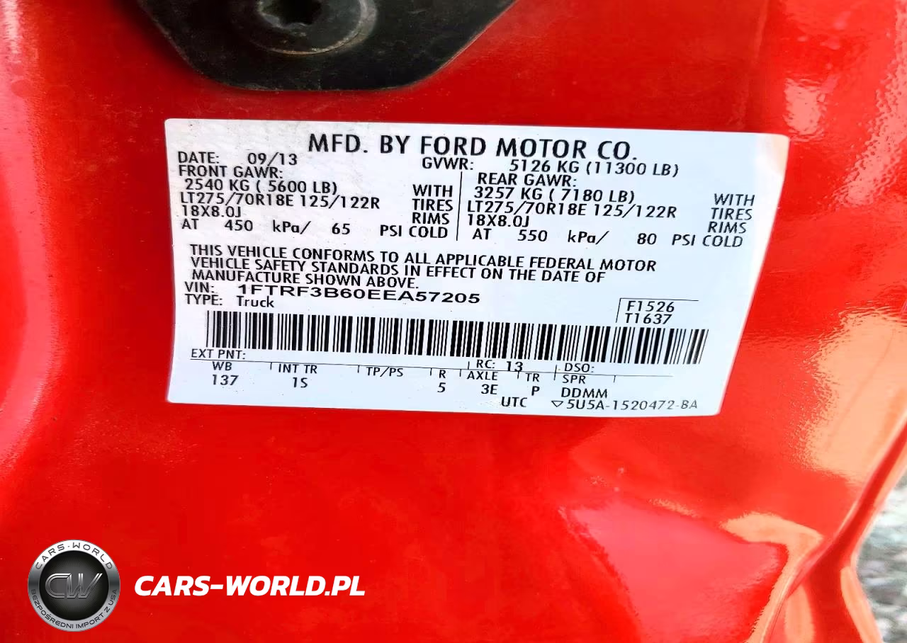 2014 Ford F350 Super Duty VIN:1FTRF3B60EEA57205 - 12