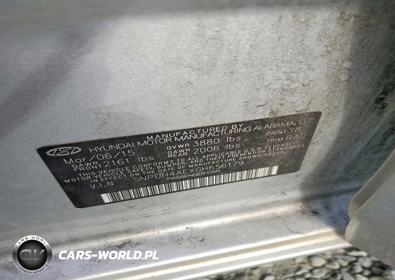 2016 Hyundai Elantra Se VIN:5NPDH4AEXGH656179 - 12