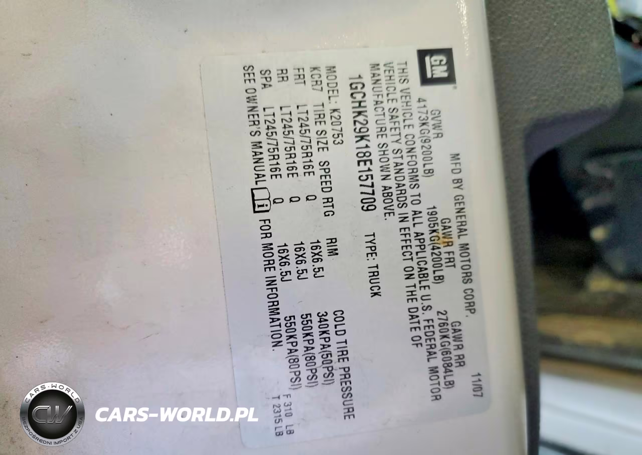 2008 Chevrolet Silverado K2500 Heavy Duty VIN:1GCHK29K18E157709 - 12