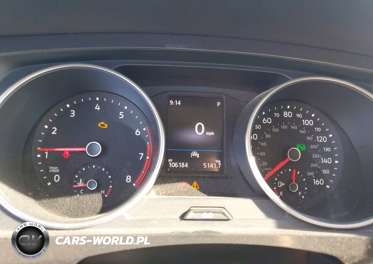 2020 Volkswagen Tiguan Se VIN:3VV2B7AX2LM107688 - 9