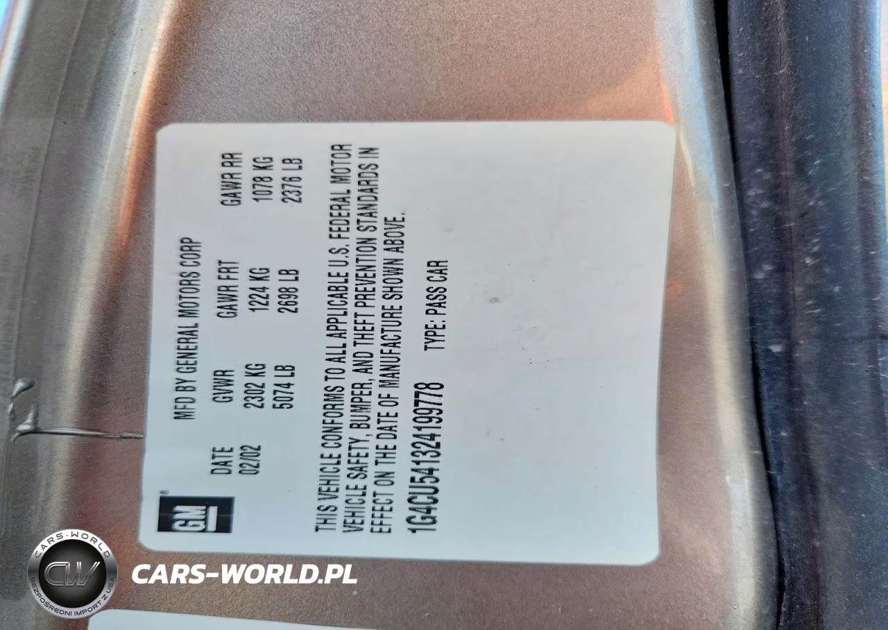2002 Buick Park Avenue Ultra VIN:1G4CU541324199778 - 12