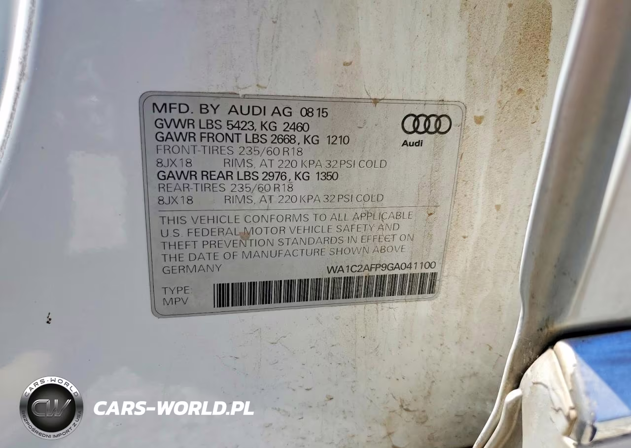 2016 Audi Q5 Premium VIN:WA1C2AFP9GA041100 - 13
