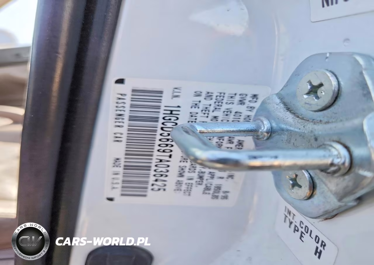 1996 Honda Accord Ex VIN:1HGCD5669TA036425 - 12