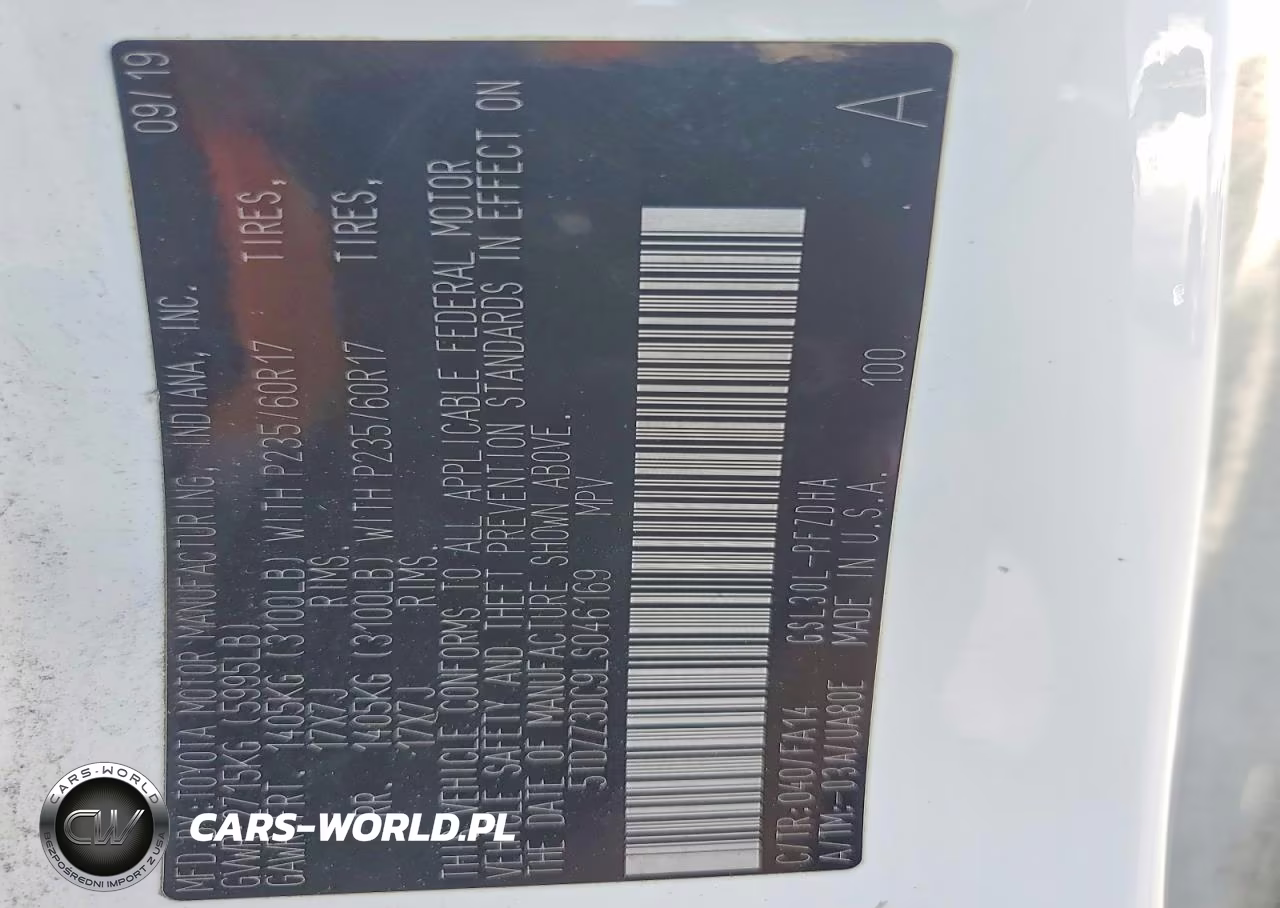 2020 Toyota Sienna L VIN:5TDZZ3DC9LS046169 - 13