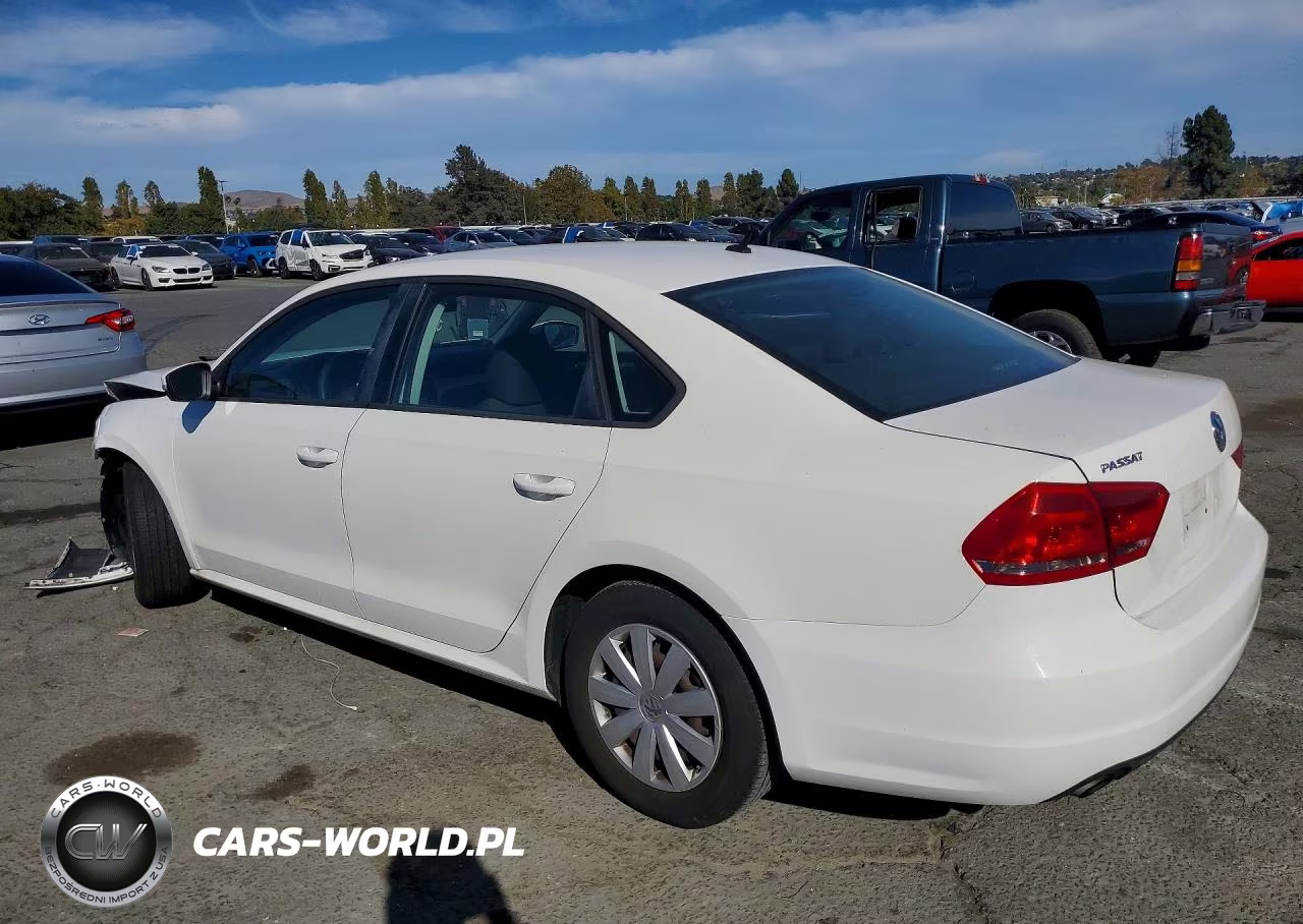 2013 Volkswagen Passat S VIN:1VWAP7A36DC124230 - 2