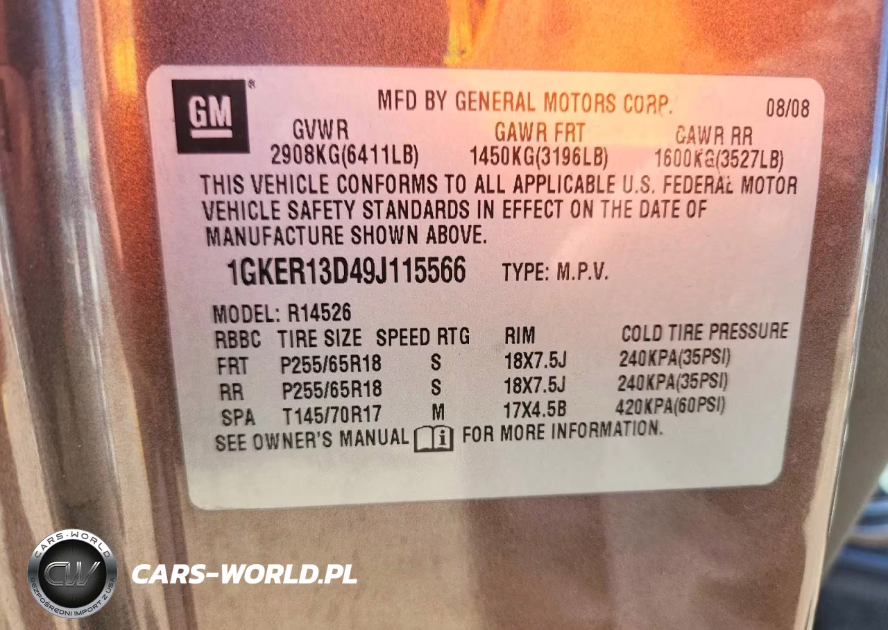 2009 GMC Acadia Sle VIN:1GKER13D49J115566 - 13