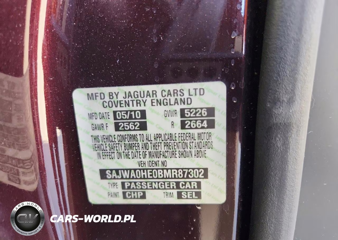 2011 Jagu Xf VIN:SAJWA0HE0BMR87302 - 12
