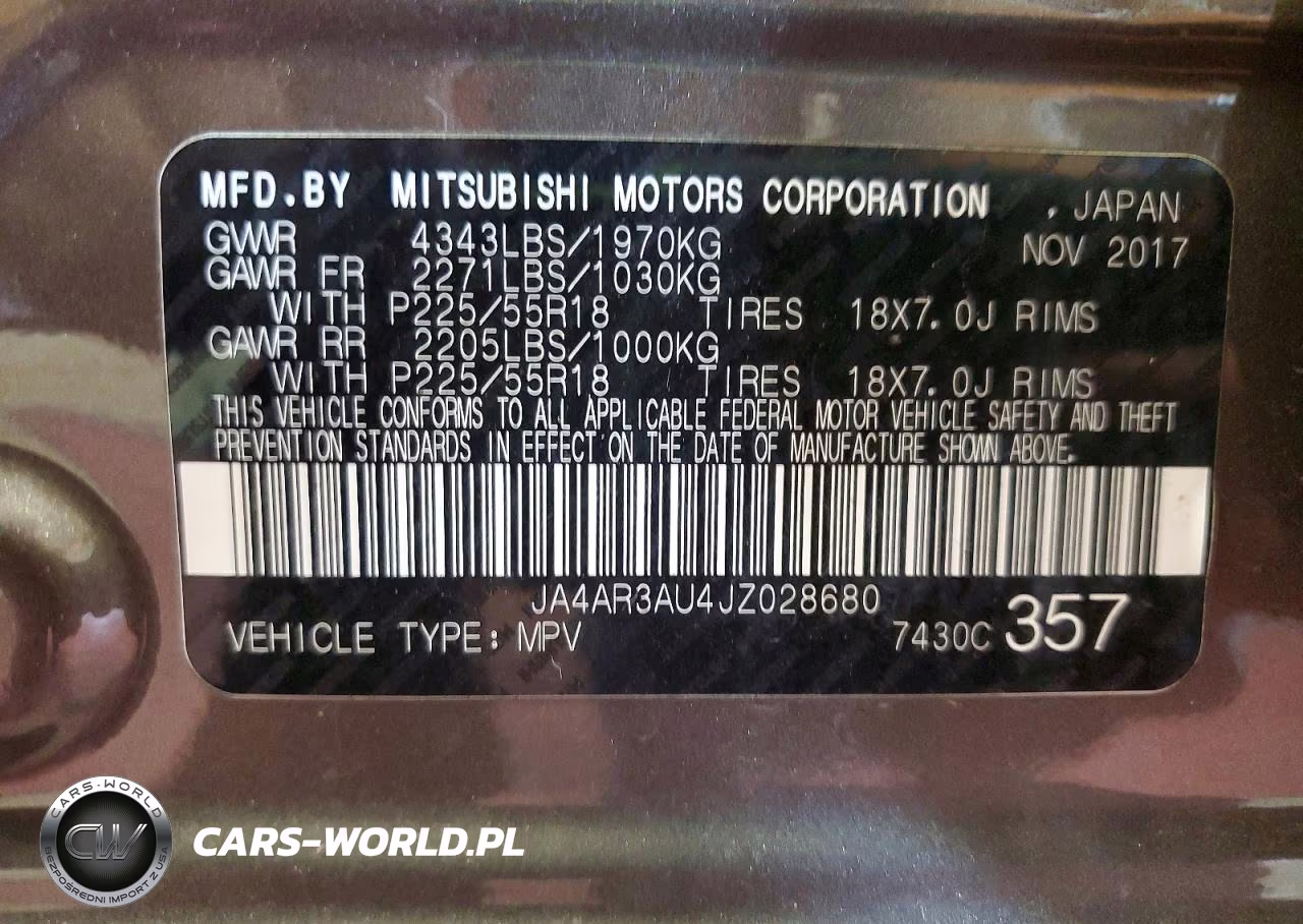 2018 Mitsubishi Outlander Sport Es VIN:JA4AR3AU4JZ028680 - 13