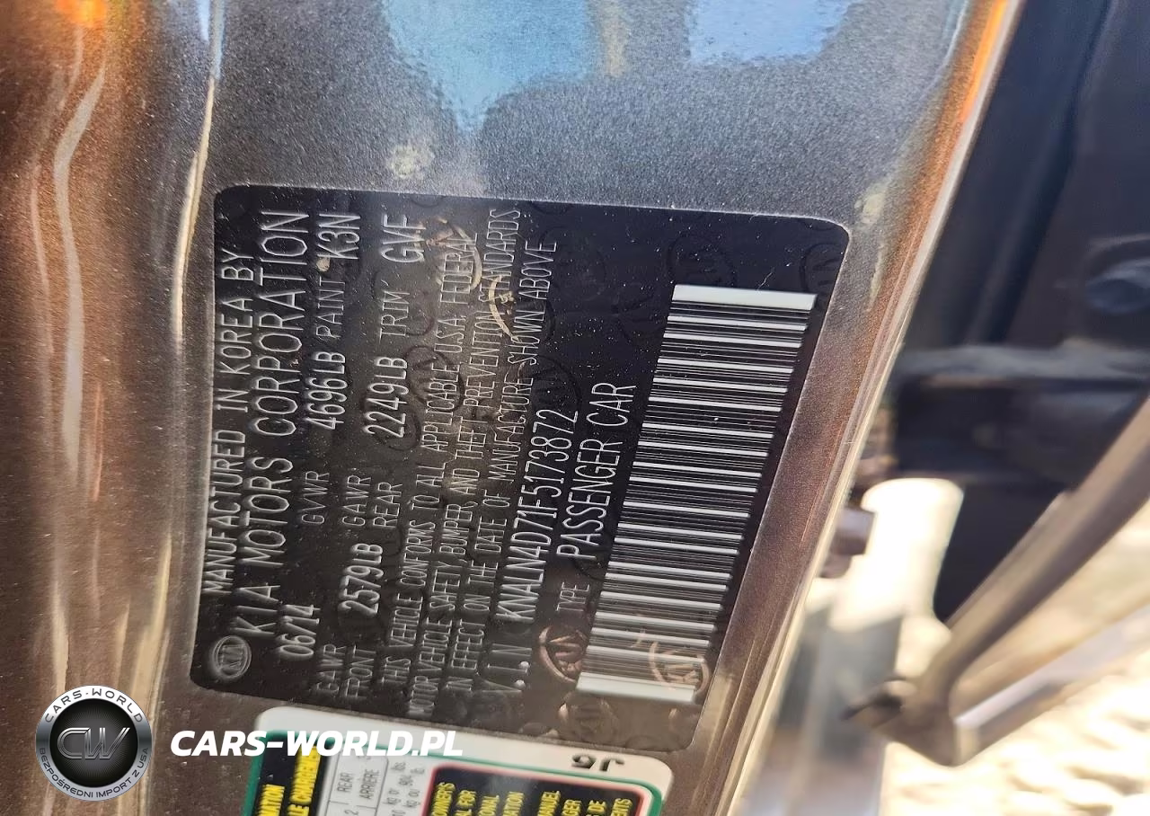 2015 Kia Cadenza Premium VIN:KNALN4D71F5173872 - 12