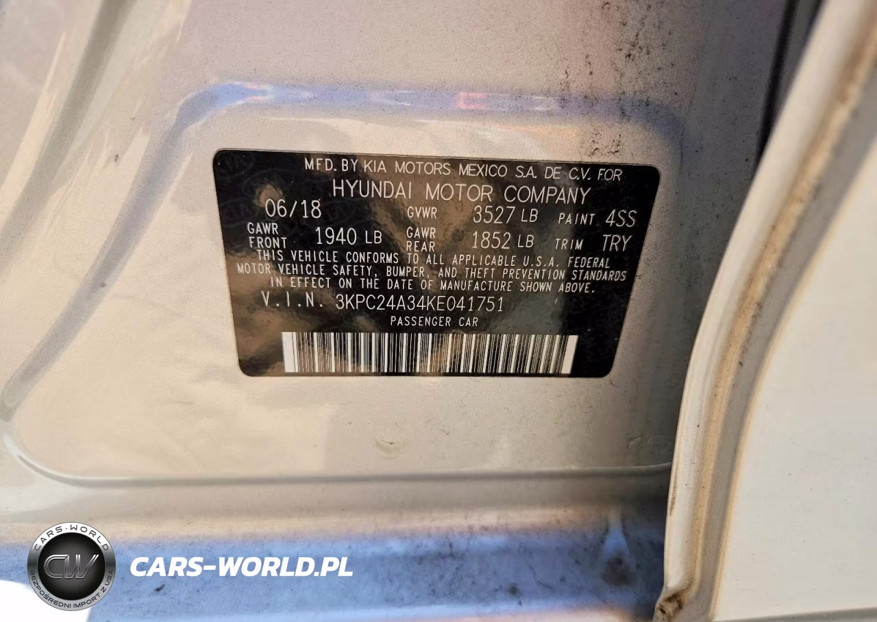 2019 Hyundai Accent Sel VIN:3KPC24A34KE041751 - 12