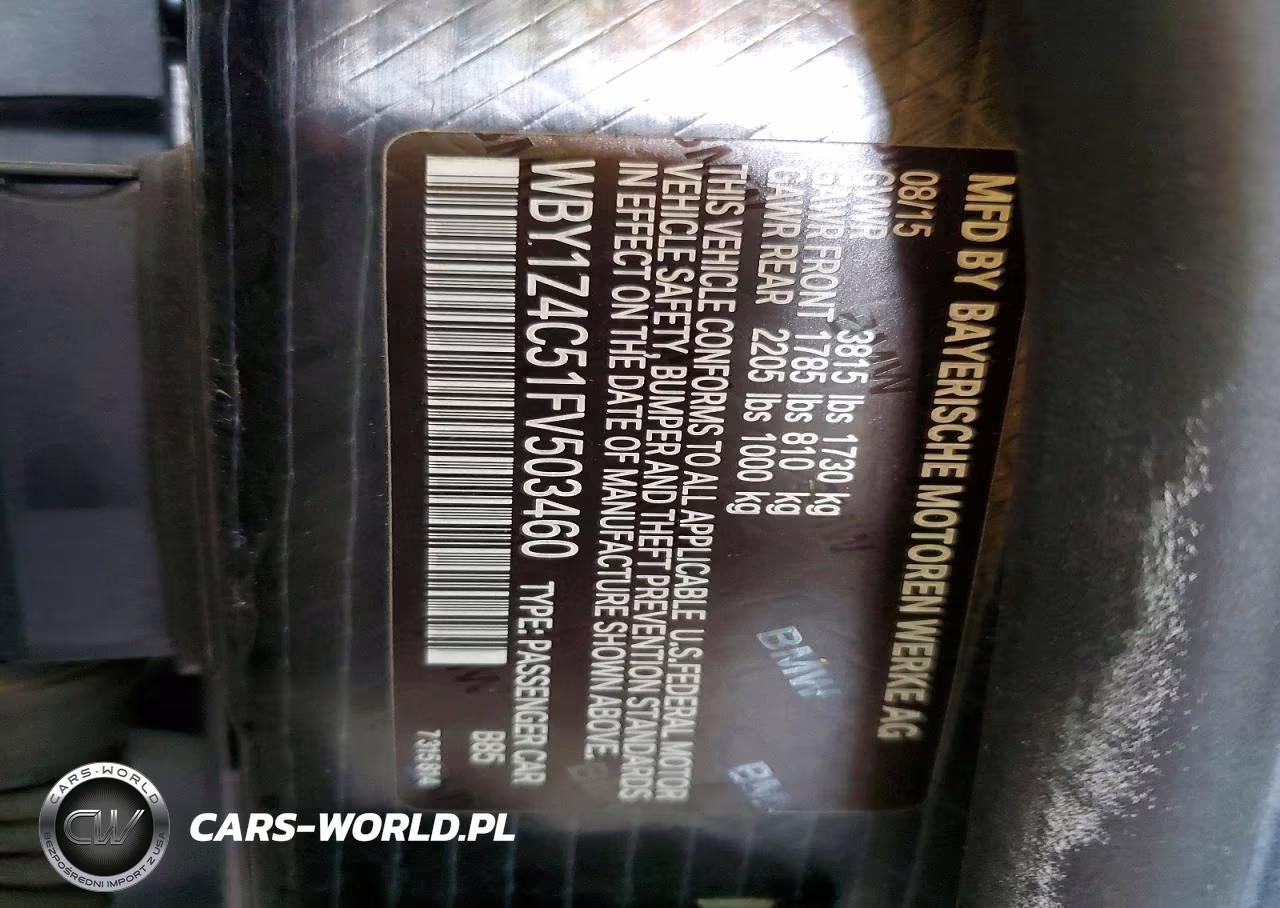 2015 BMW I3 Rex VIN:WBY1Z4C51FV503460 - 12