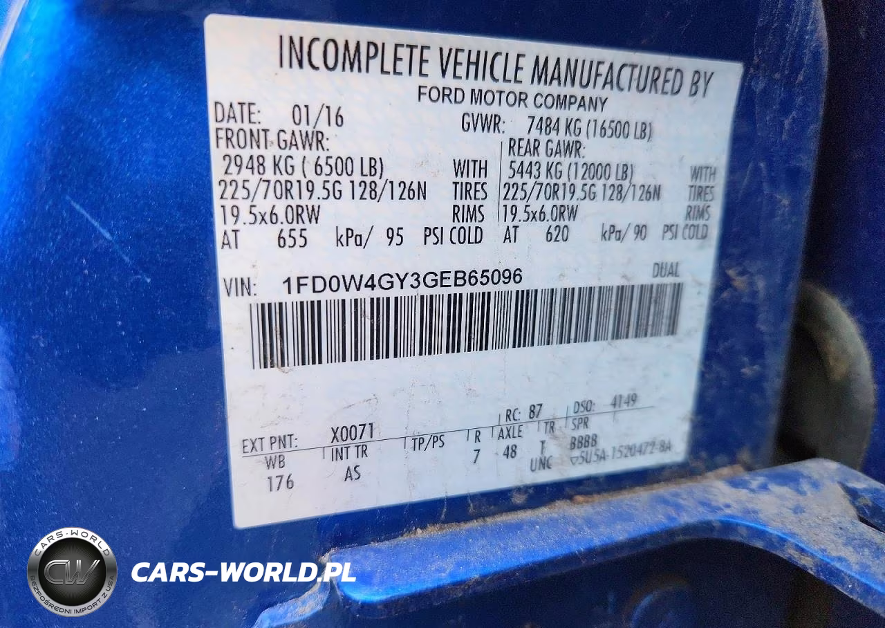 2016 Ford F450 Super Duty Flatbed Truck VIN:1FD0W4GY3GEB65096 - 10