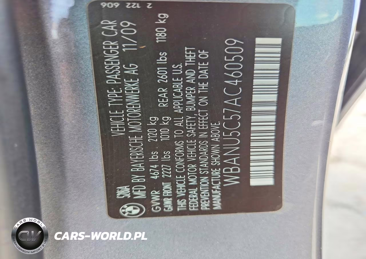 2010 BMW 528 I VIN:WBANU5C57AC460509 - 12