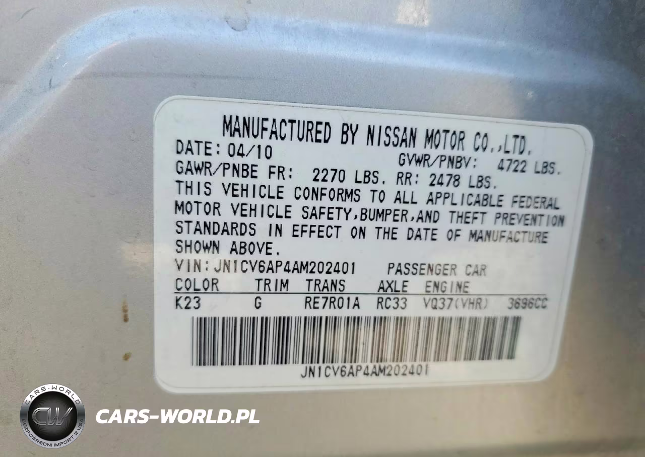 2010 Infiniti G37 Sedan VIN:JN1CV6AP4AM202401 - 14
