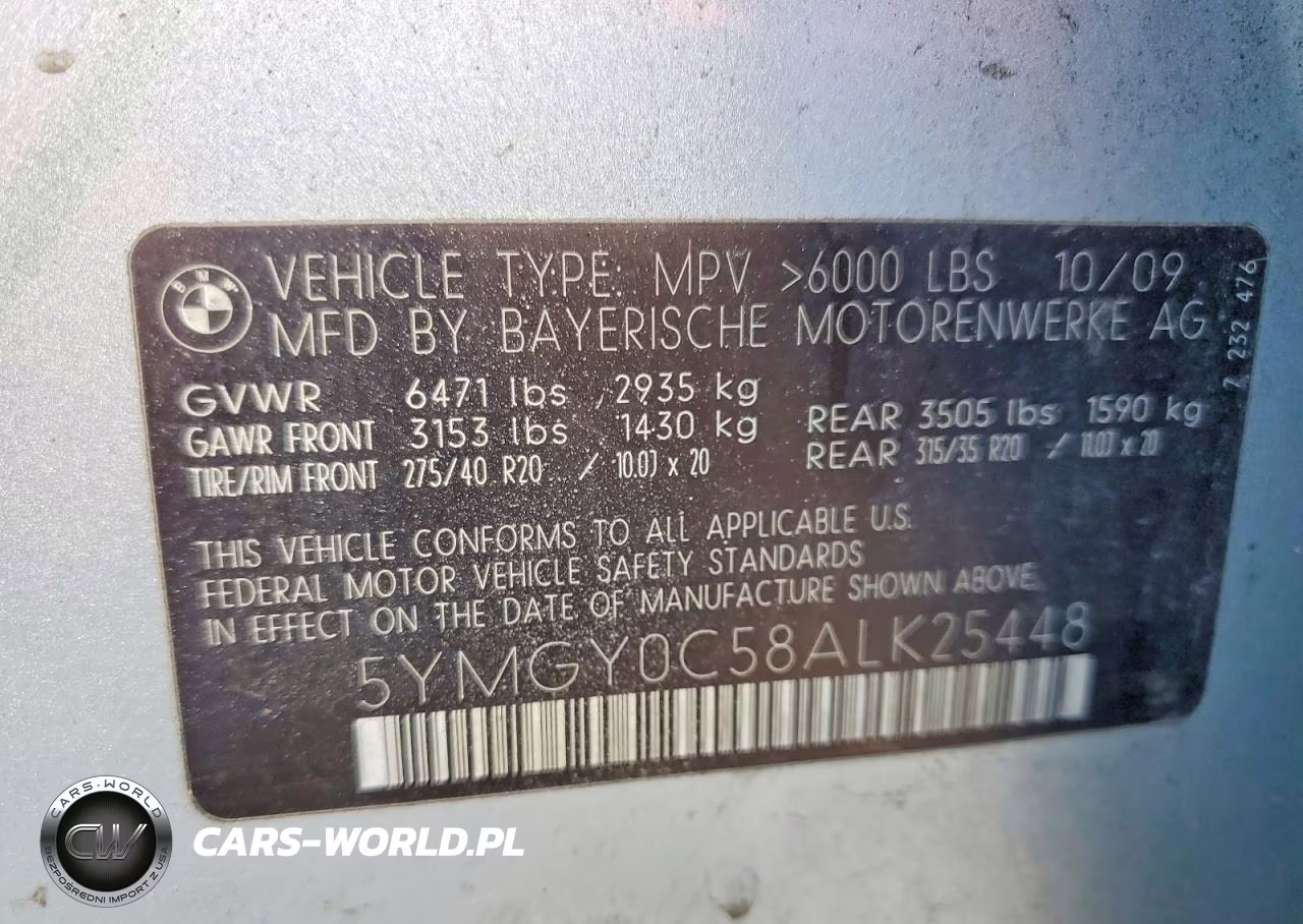 2010 BMW X5 M VIN:5YMGY0C58ALK25448 - 13