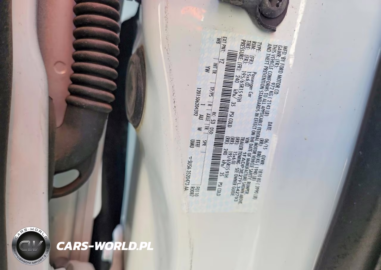 2015 Ford Focus S VIN:1FADP3E27FL342793 - 12