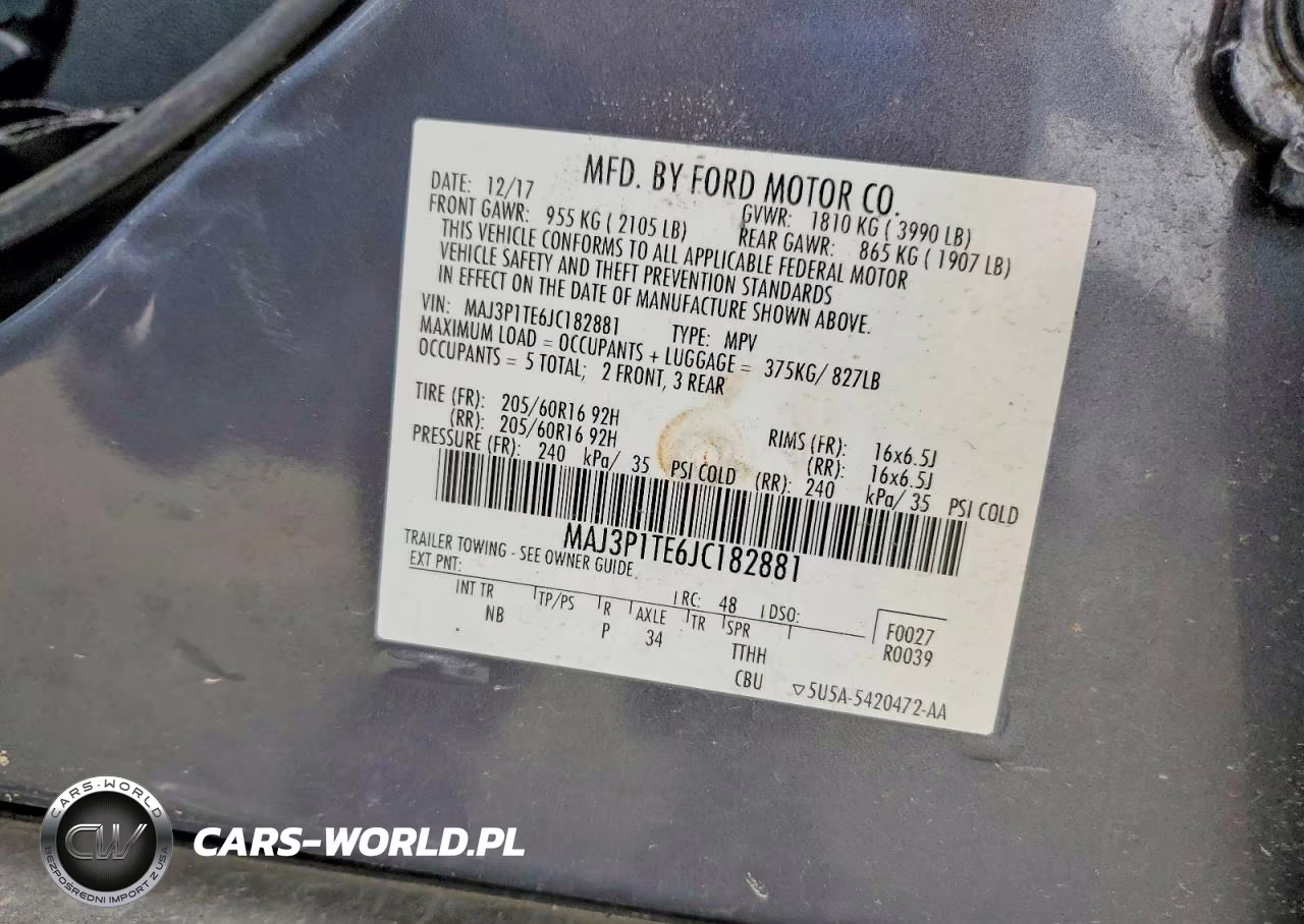 2018 Ford Ecosport Se VIN:MAJ3P1TE6JC182881 - 13