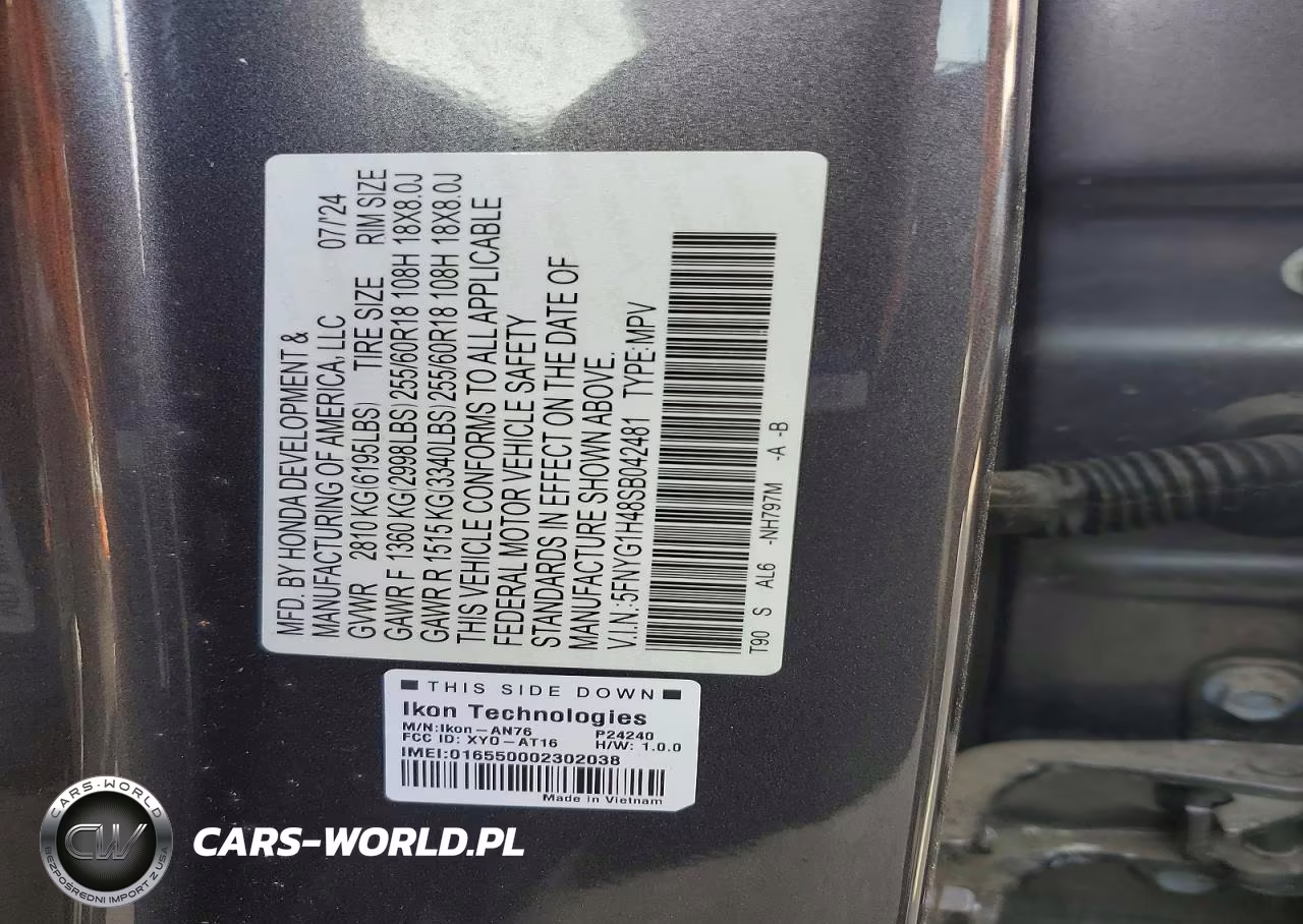2025 Honda Pilot Exl VIN:5FNYG1H48SB042481 - 13