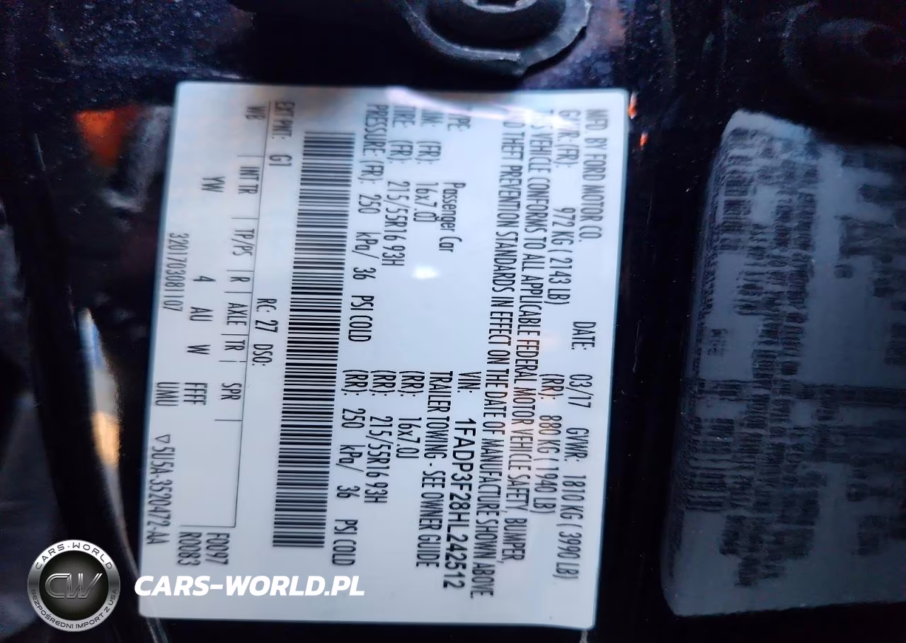 2017 Ford Focus Se VIN:1FADP3F28HL242512 - 12