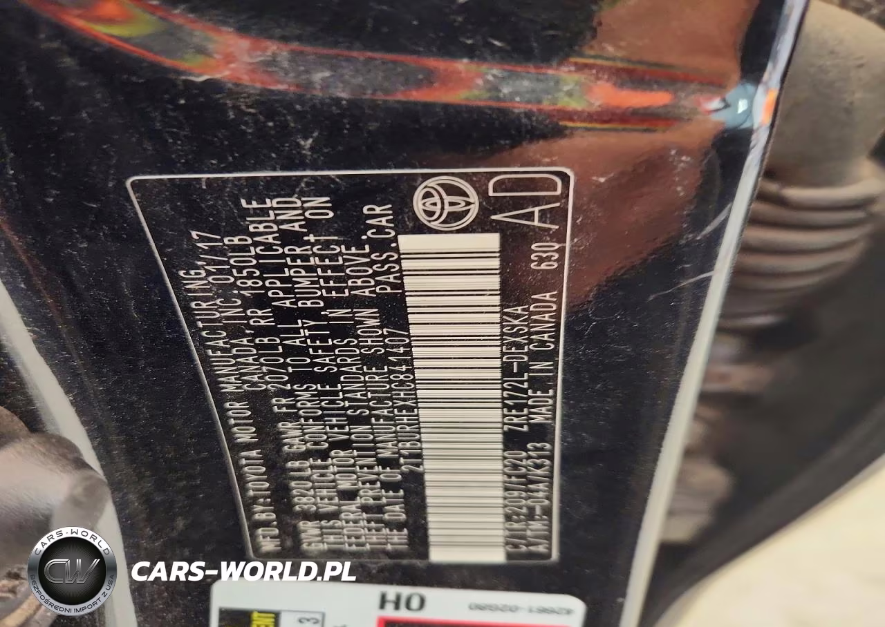 2017 Toyota Corolla Se VIN:2T1BURHEXHC841407 - 12