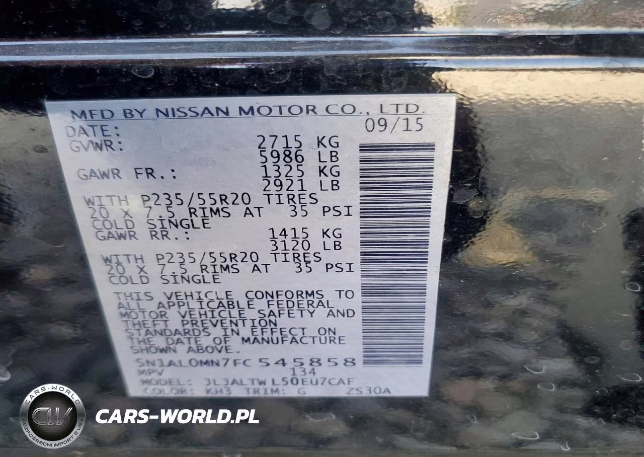 2015 Infiniti Qx60 Base VIN:5N1AL0MN7FC545858 - 13