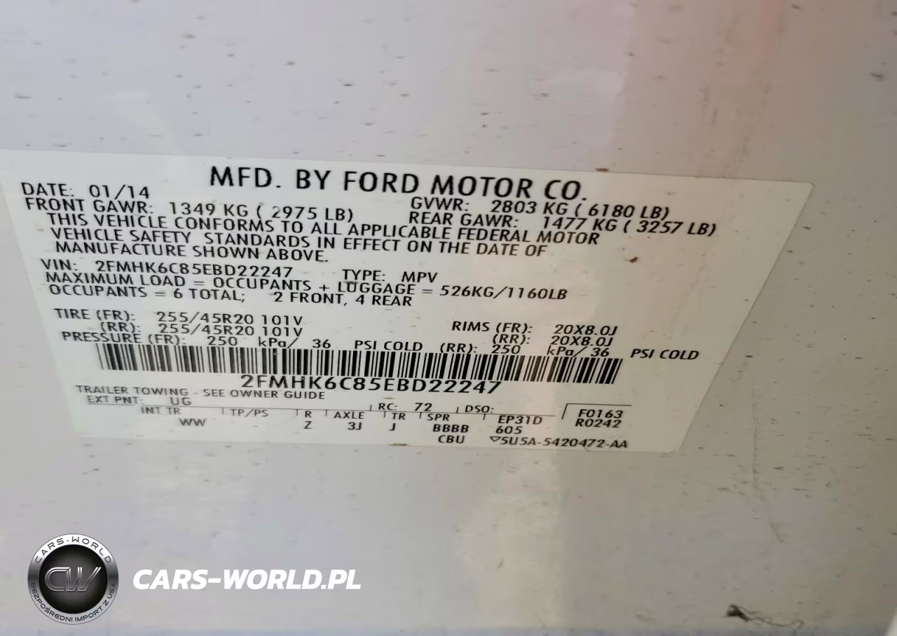 2014 Ford Flex Sel VIN:2FMHK6C85EBD22247 - 13