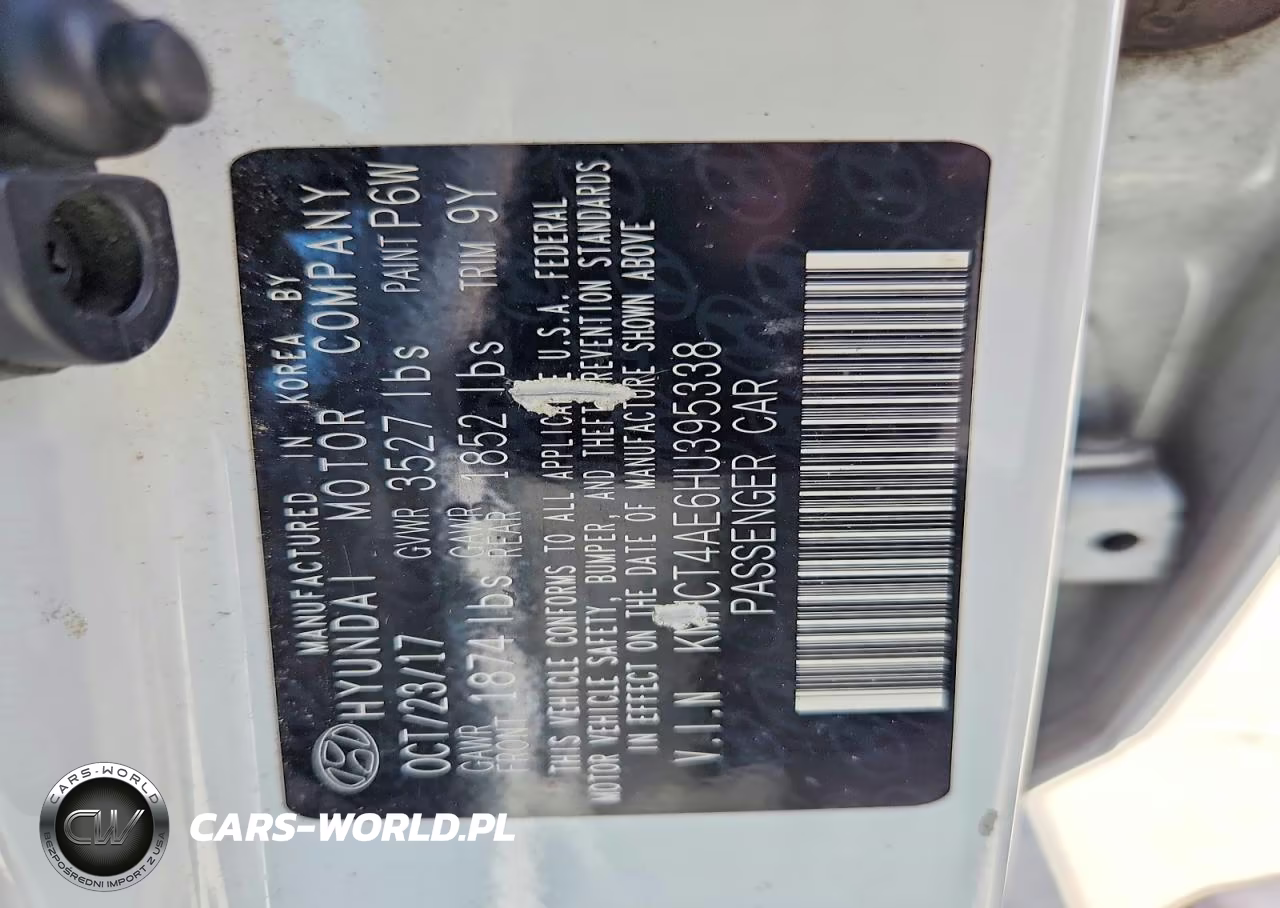 2017 Hyundai Accent Se VIN:KMHCT4AE6HU395338 - 12