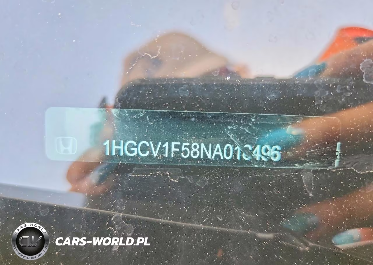 2022 Honda Accord Exl VIN:1HGCV1F58NA018496 - 13