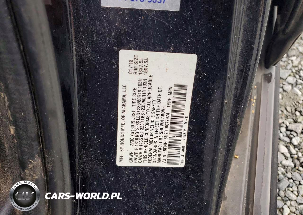2018 Honda Odyssey Exl VIN:5FNRL6H70JB077974 - 13