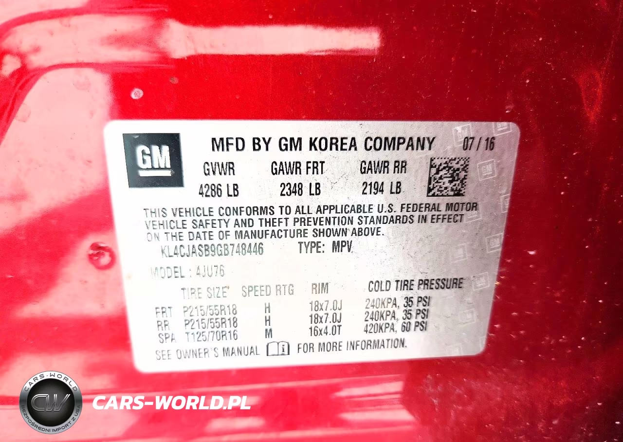 2016 Buick Encore VIN:KL4CJASB9GB748446 - 12