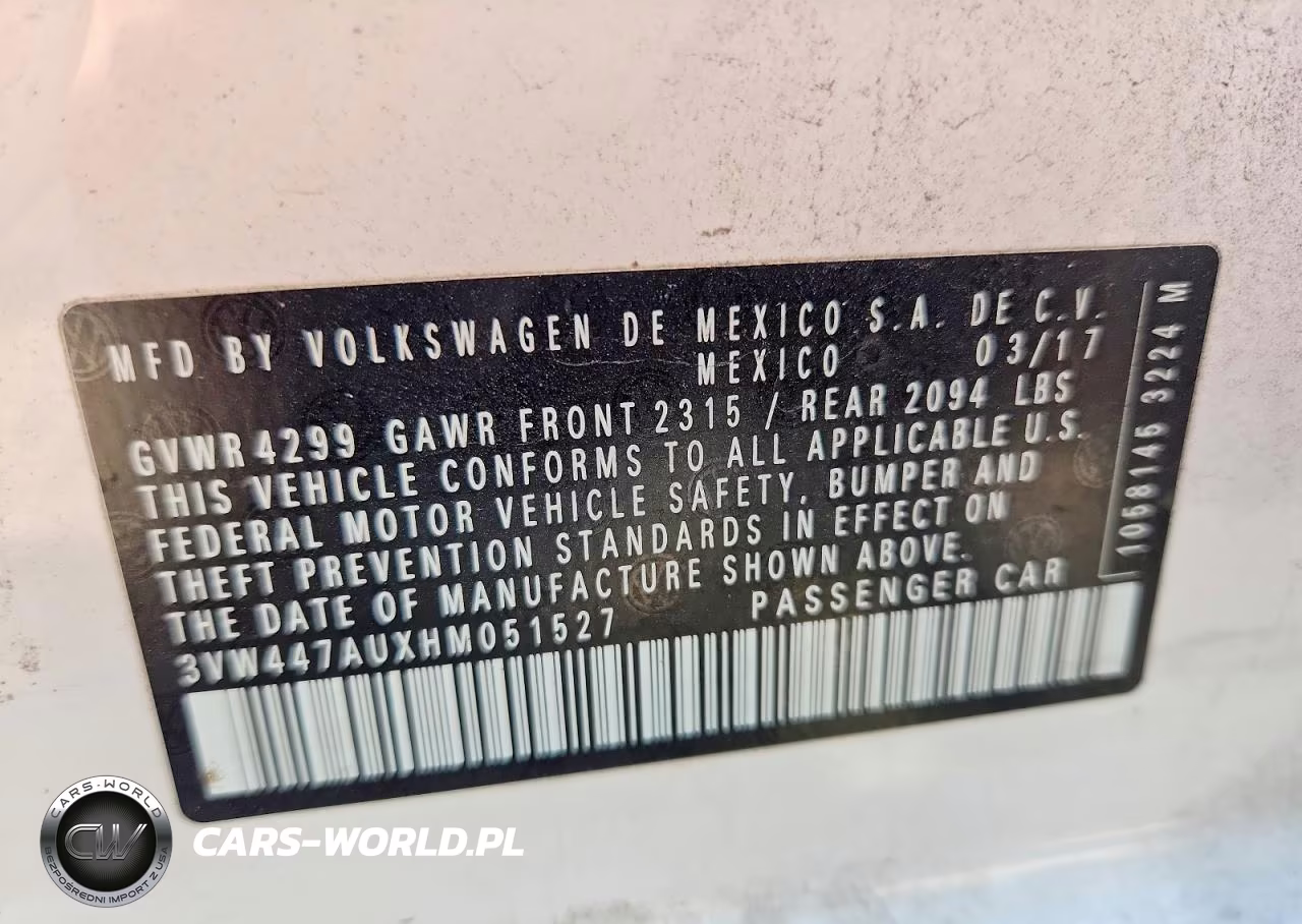 2017 Volkswagen Gti S-Se VIN:3VW447AUXHM051527 - 13