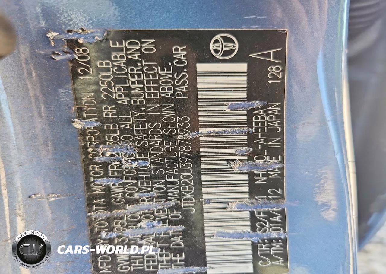 2009 Toyota Prius Touring VIN:JTDKB20U397878933 - 12