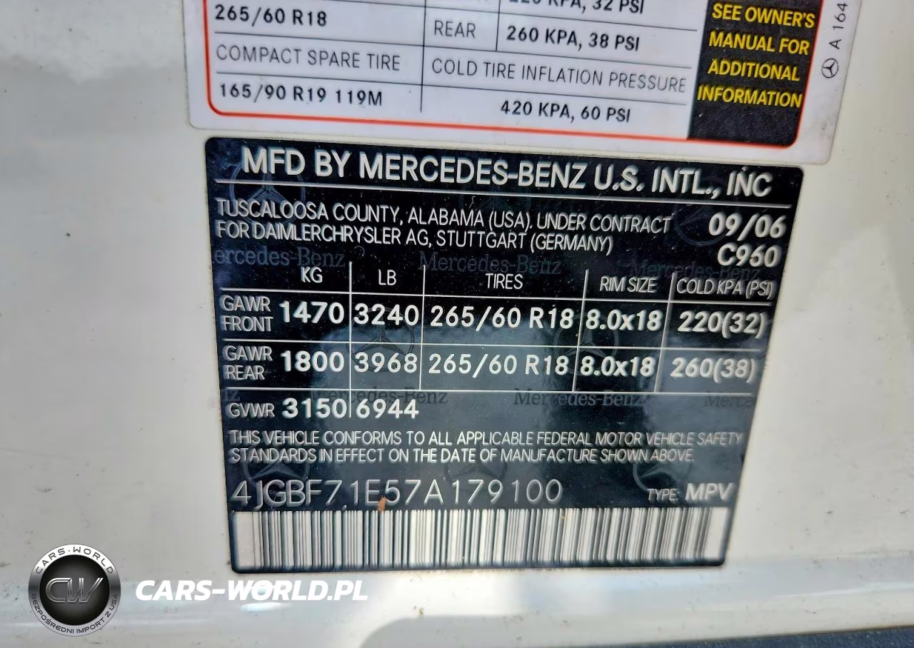 2007 Mercedes-Benz Gl 450 4Matic VIN:4JGBF71E57A179100 - 13