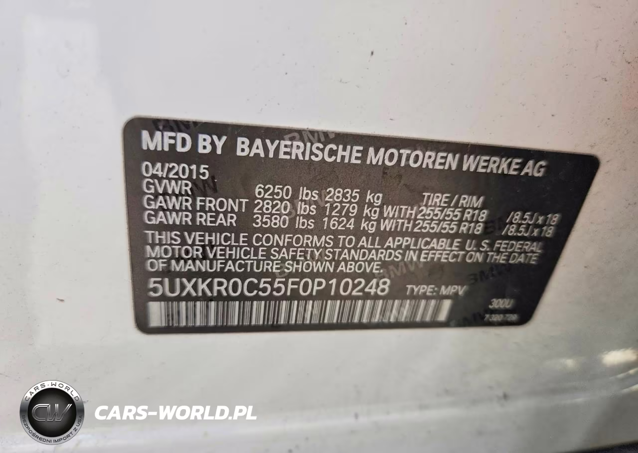 2015 BMW X5 xDrive35I VIN:5UXKR0C55F0P10248 - 13