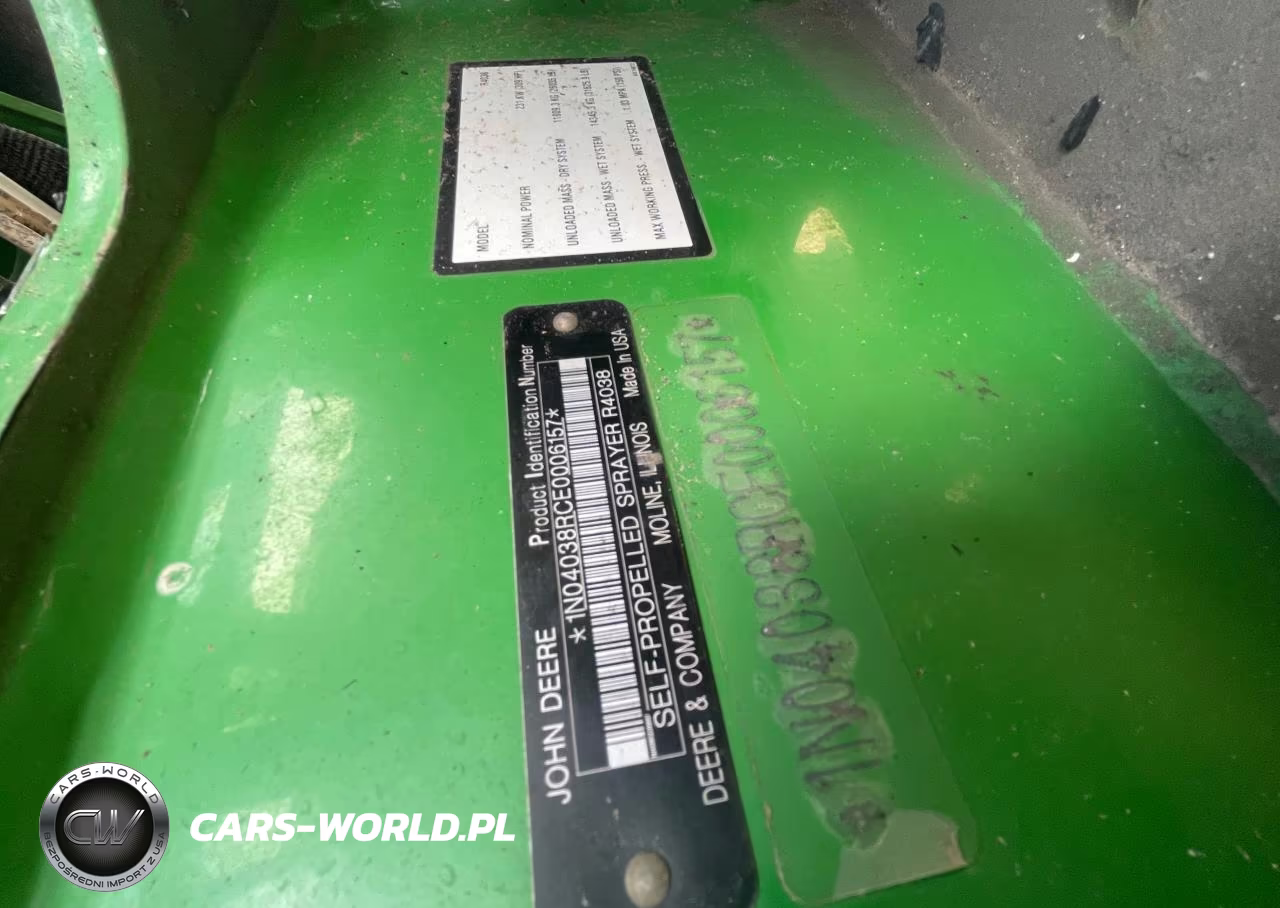 2015 John Deere R4038 - Sprayer VIN:1N04038RCE0006157 - 2