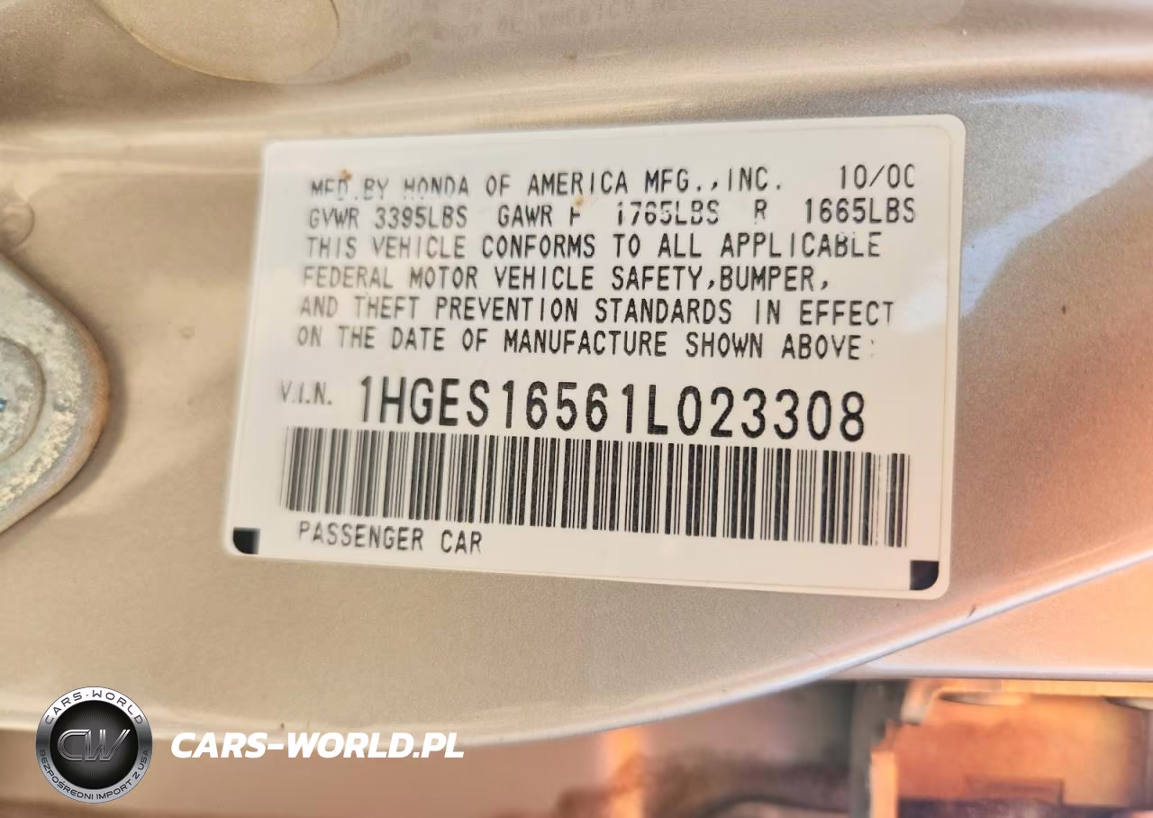2001 Honda Civic Lx VIN:1HGES16561L023308 - 12