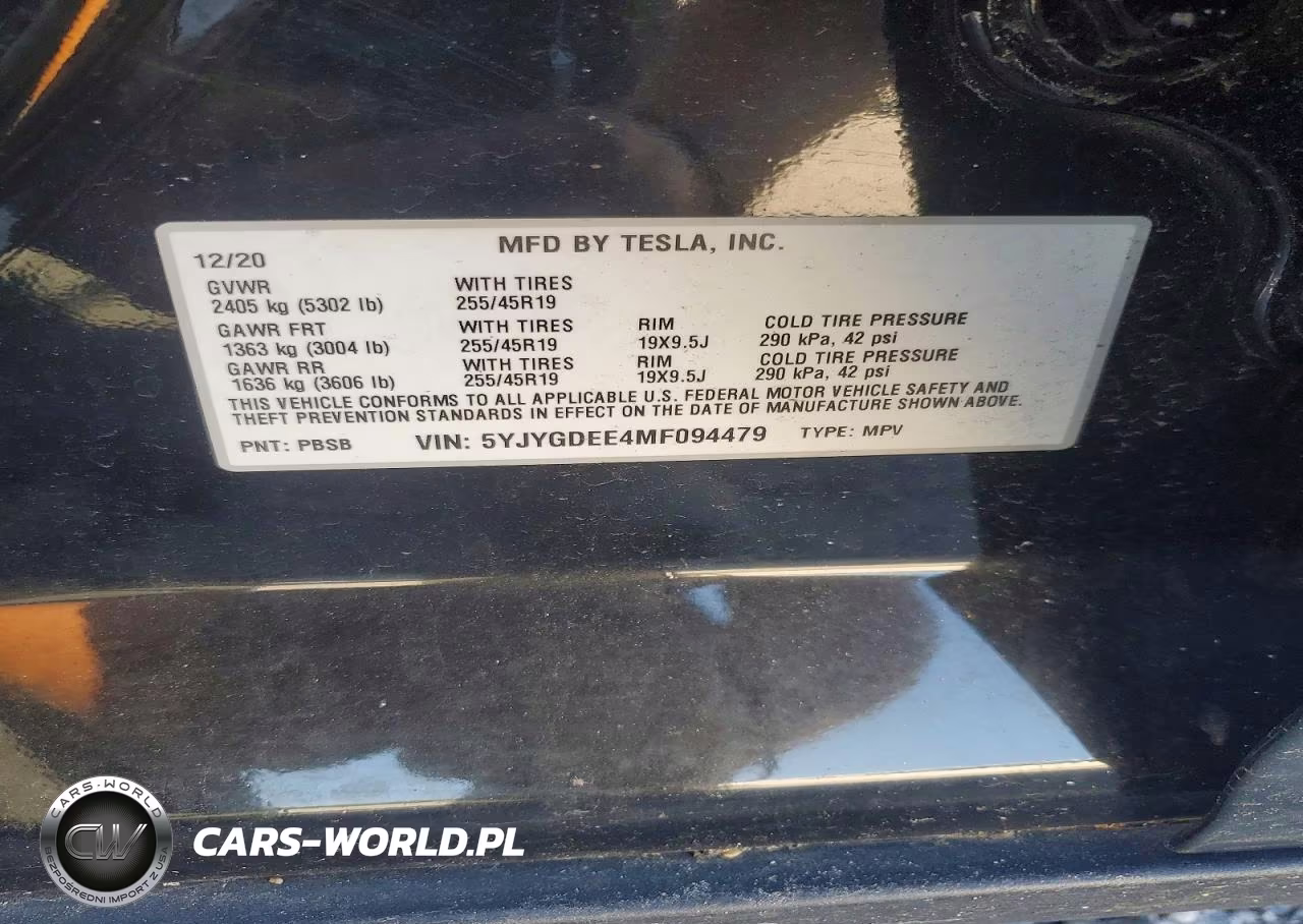 2021 Tesla Model Y VIN:5YJYGDEE4MF094479 - 12