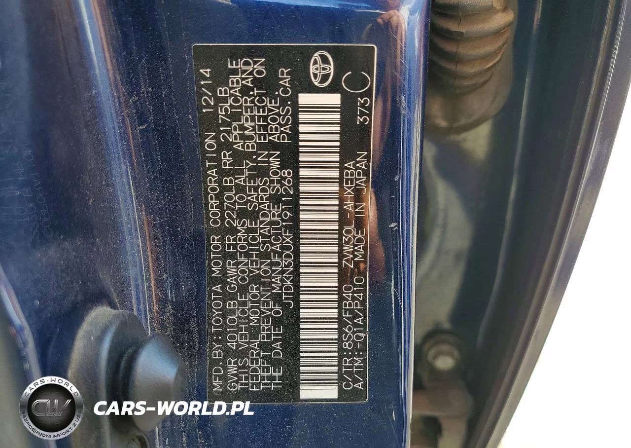 2015 Toyota Prius Two VIN:JTDKN3DUXF1911268 - 13
