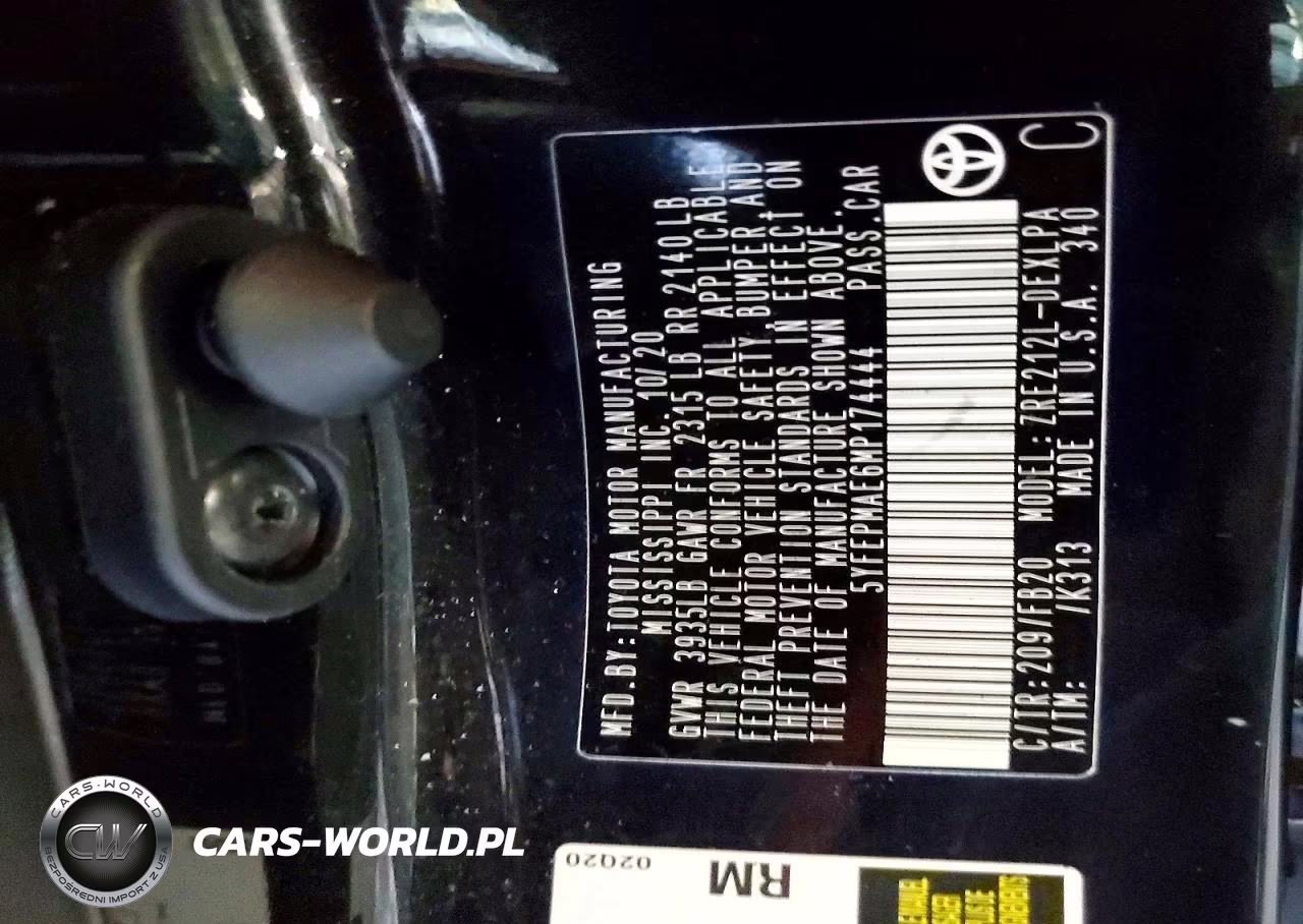 2021 Toyota Corolla Le VIN:5YFEPMAE6MP174444 - 13