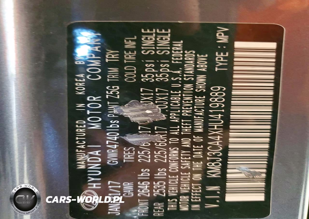2017 Hyundai Tucson Se Plus VIN:KM8J3CA4XHU419889 - 13