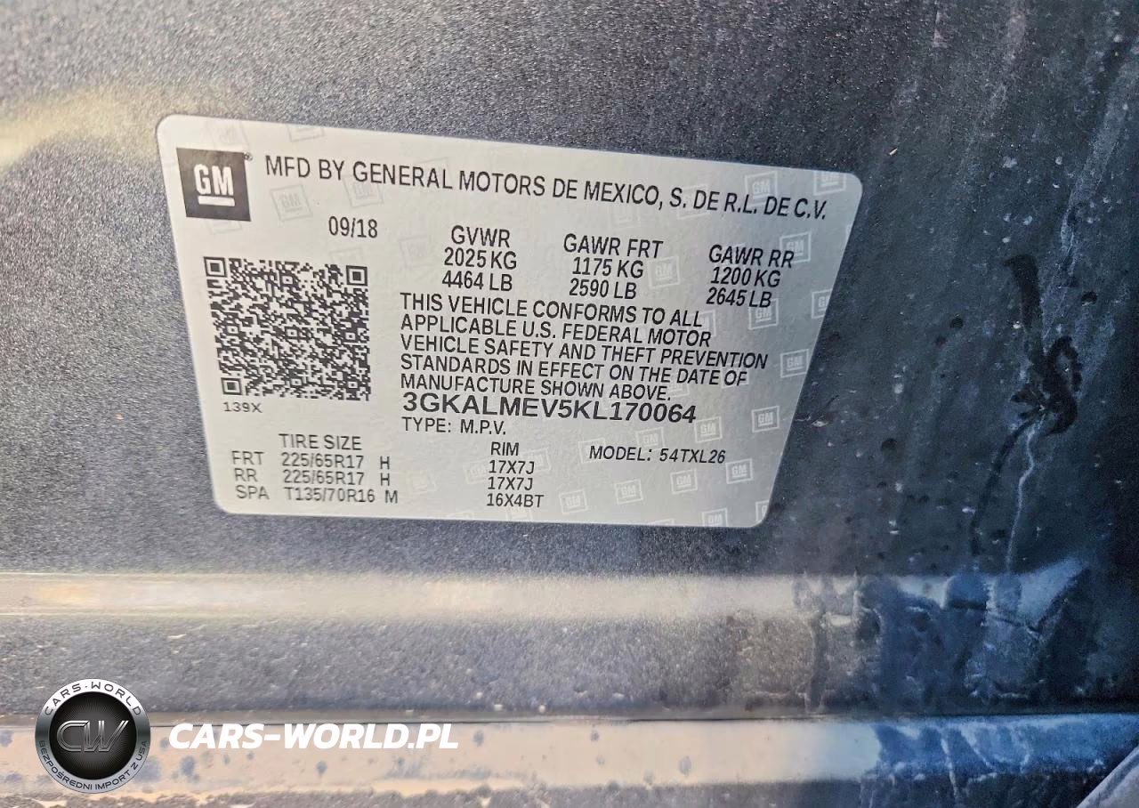 2019 GMC Terrain Sle VIN:3GKALMEV5KL170064 - 13