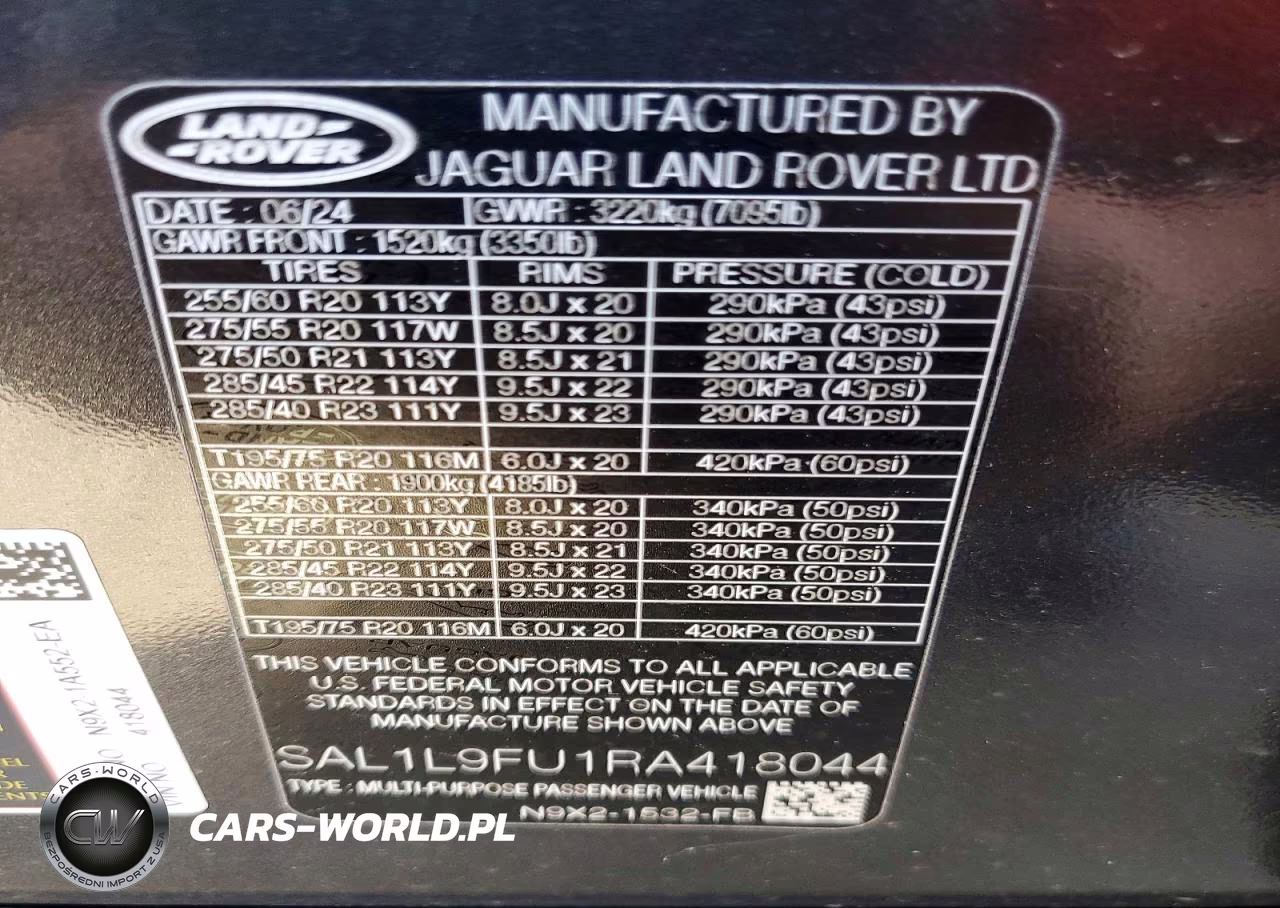 2024 Land Rover Range Rover Sport Dynamic Se VIN:SAL1L9FU1RA418044 - 14