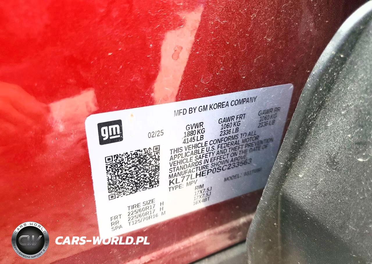 2025 Chevrolet Trax 1Lt VIN:KL77LHEP0SC233563 - 12