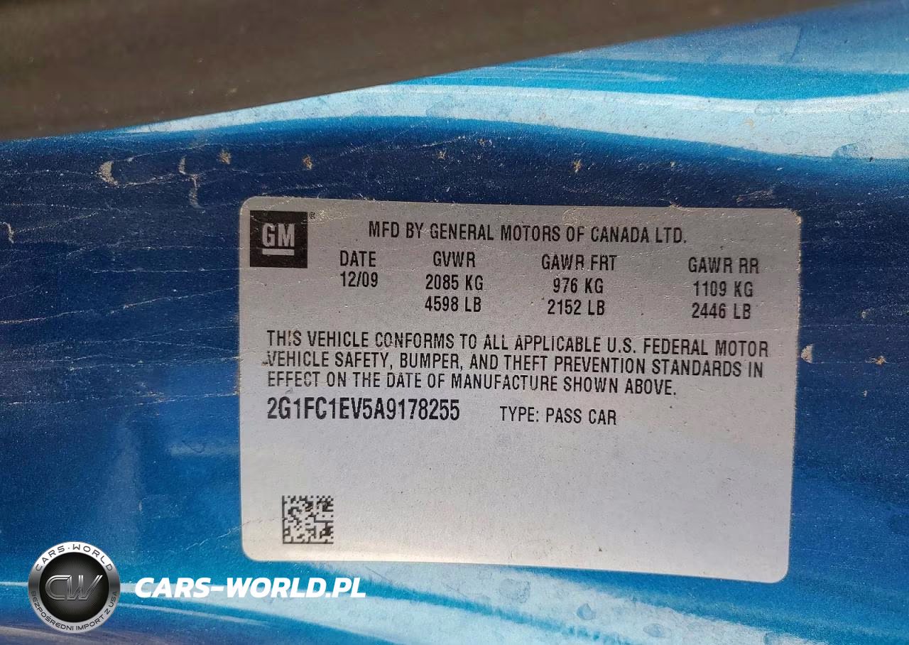 2010 Chevrolet Camaro Lt VIN:2G1FC1EV5A9178255 - 12